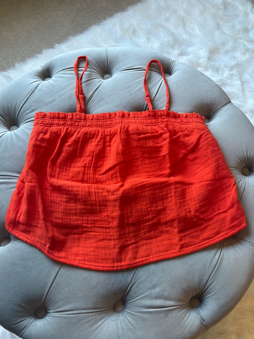Old Navy Orange Cotton Gauze Cami